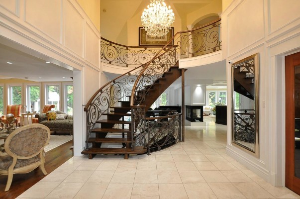 interior staircase to second floor 